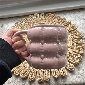 Pink Heart Puffy Mug